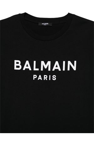 tshirt in cotone nero BALMAIN PARIS KIDS | BW8P91Z1751930BC